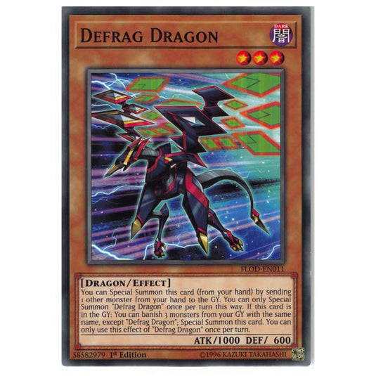 Yu-Gi-Oh! - Flames of Destruction - Defrag Dragon (Common) FLOD-EN011