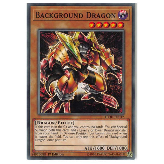 Yu-Gi-Oh! - Flames of Destruction - Background Dragon (Common) FLOD-EN012