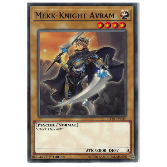Yu-Gi-Oh! - Flames of Destruction - Mekk-Knight Avram (Common) FLOD-EN016