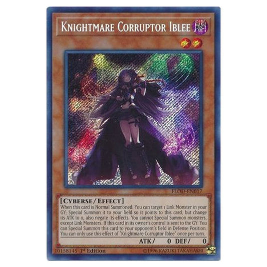 Yu-Gi-Oh! - Flames of Destruction - Knightmare Corruptor Iblee (Secret Rare) FLOD-EN017