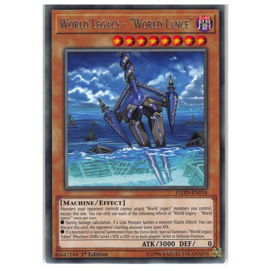 Yu-Gi-Oh! - Flames of Destruction - World Legacy - World Lance"" (Rare) FLOD-EN018