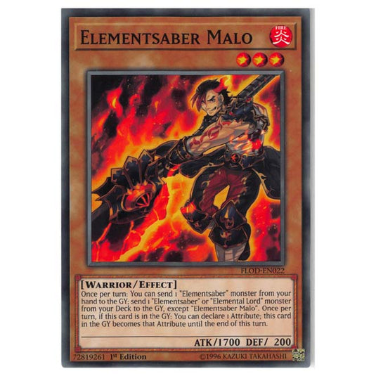 Yu-Gi-Oh! - Flames of Destruction - Elementsaber Malo (Common) FLOD-EN022