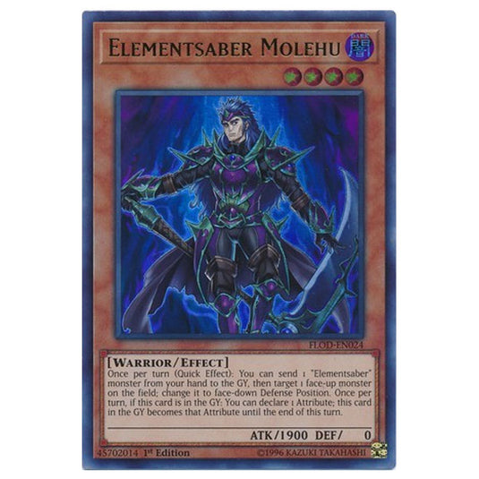 Yu-Gi-Oh! - Flames of Destruction - Elementsaber Molehu (Ultra Rare) FLOD-EN024