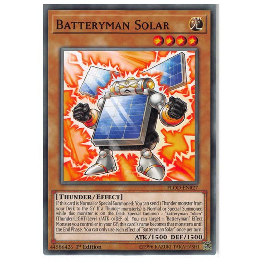 Yu-Gi-Oh! - Flames of Destruction - Batteryman Solar (Common) FLOD-EN027