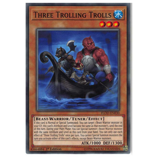 Yu-Gi-Oh! - Flames of Destruction - Three Trolling Trolls (Common) FLOD-EN030