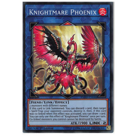 Yu-Gi-Oh! - Flames of Destruction - Knightmare Phoenix (Super Rare) FL Yu-Gi-Oh! - Flames of Destruction - Knightmare Phoenix (Super Rare) FL