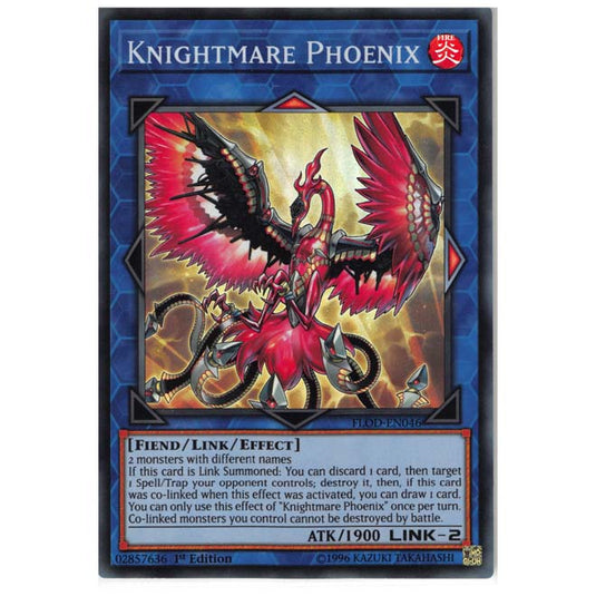 Yu-Gi-Oh! - Flames of Destruction - Knightmare Phoenix (Super Rare) FLOD-EN046