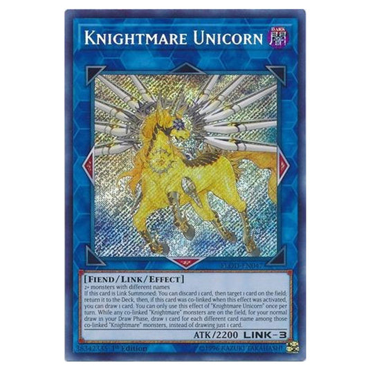 Yu-Gi-Oh! - Flames of Destruction - Knightmare Unicorn (Secret Rare) FLOD-EN047