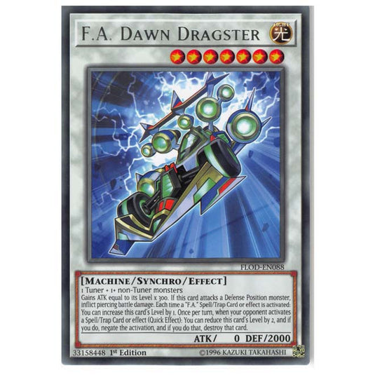 Yu-Gi-Oh! - Flames of Destruction - F.A. Dawn Dragster (Rare) FLOD-EN088