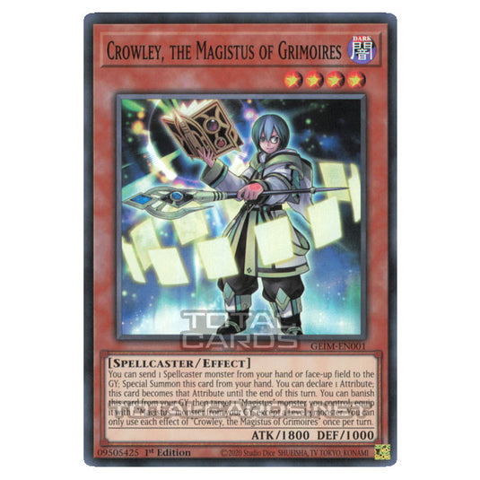 Yu-Gi-Oh! - Genesis Impact - Crowley, the Magistus of Grimoires (Super Rare) GEIM-EN001