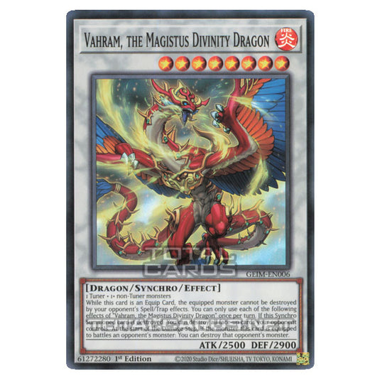 Yu-Gi-Oh! - Genesis Impact - Vahram, the Magistus Divinity Dragon (Super Rare) GEIM-EN006