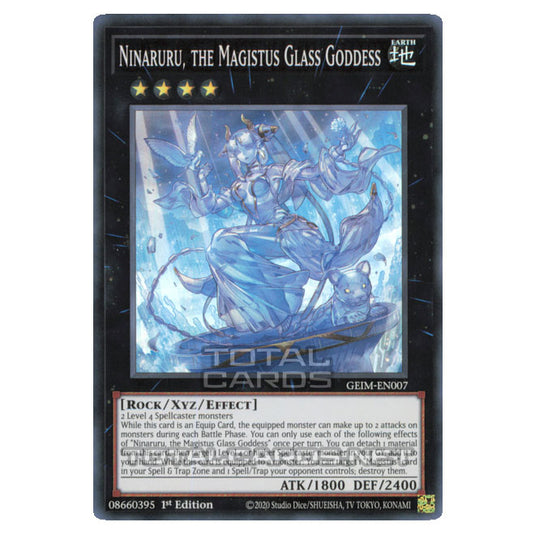 Yu-Gi-Oh! - Genesis Impact - Ninaruru, the Magistus Glass Goddess (Super Rare) GEIM-EN007