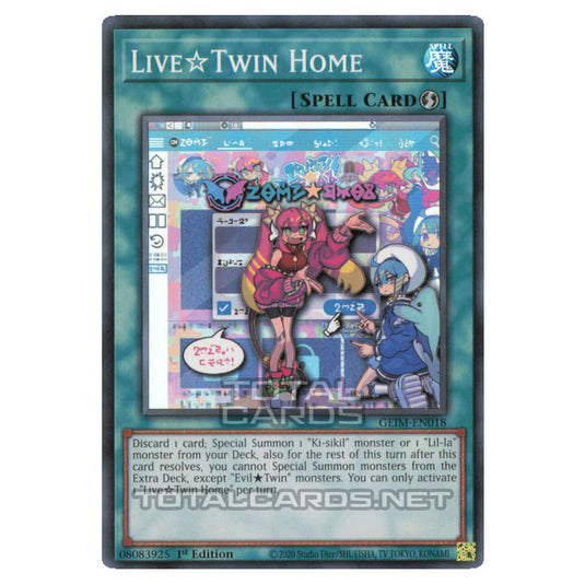 Yu-Gi-Oh! - Genesis Impact - LiveTwin Home (Super Rare) GEIM-EN018 Yu-Gi-Oh! - Genesis Impact - LiveTwin Home (Super Rare) GEIM-EN018