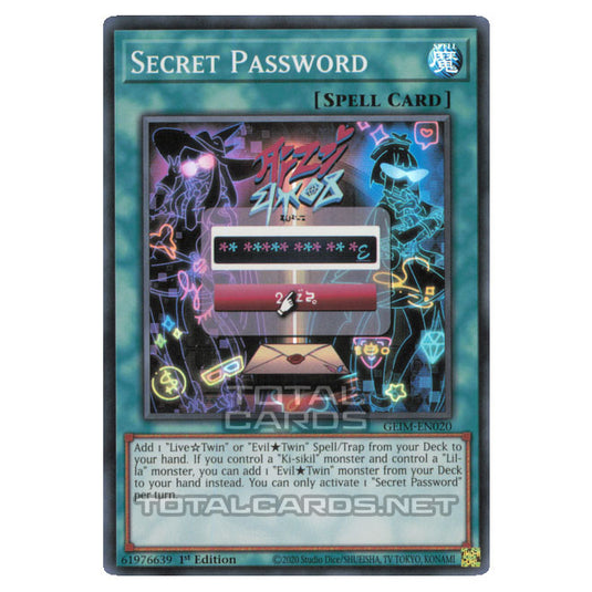 Yu-Gi-Oh! - Genesis Impact - Secret Password (Super Rare) GEIM-EN020 Yu-Gi-Oh! - Genesis Impact - Secret Password (Super Rare) GEIM-EN020