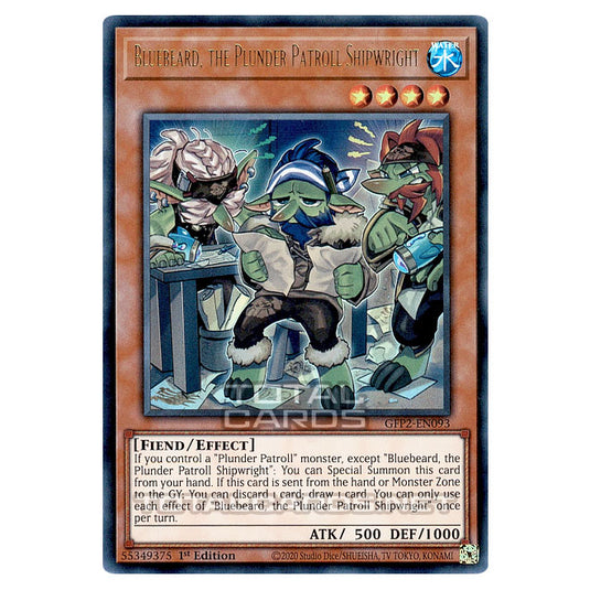 Yu-Gi-Oh! - Ghosts From The Past - The 2nd Haunting - Bluebeard, the Plunder Patroll Shipwright (Ultra Rare) GFP2-EN093