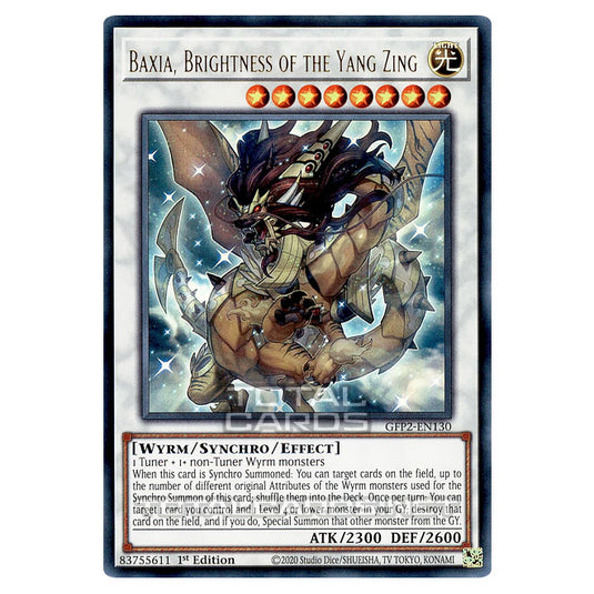 Yu-Gi-Oh! - Ghosts From The Past - The 2nd Haunting - Baxia, Brightness of the Yang Zing (Ultra Rare) GFP2-EN130