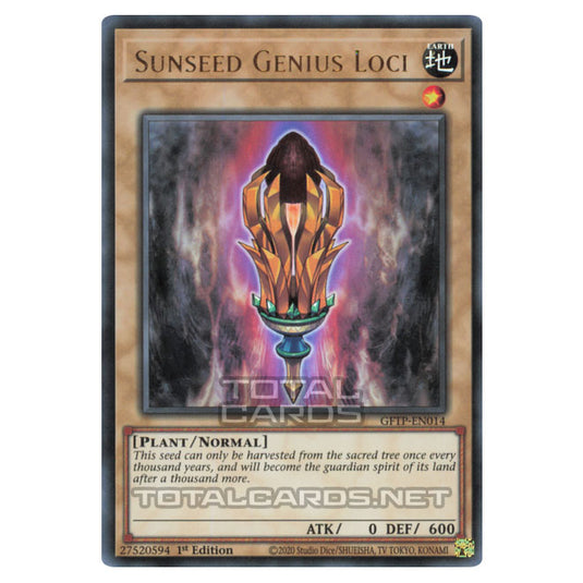 Yu-Gi-Oh! - Ghosts from the Past - Sunseed Genius Loci (Ultra Rare) GFTP-EN014