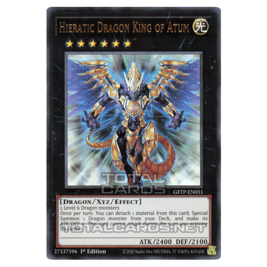 Yu-Gi-Oh! - Ghosts from the Past - Hieratic Dragon King of Atum (Ultra Rare) GFTP-EN051