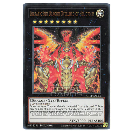 Yu-Gi-Oh! - Ghosts from the Past - Hieratic Sun Dragon Overlord of Heliopolis (Ultra Rare) GFTP-EN052