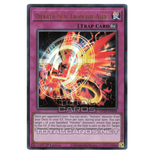 Yu-Gi-Oh! - Ghosts from the Past - Hieratic Seal From the Ashes (Ultra Rare) GFTP-EN058