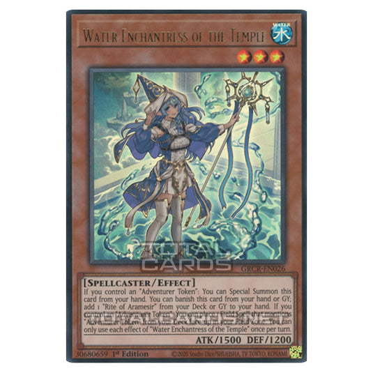 Yu-Gi-Oh! - The Grand Creators - Water Enchantress of the Temple (Collector's Rare) GRCR-EN026A