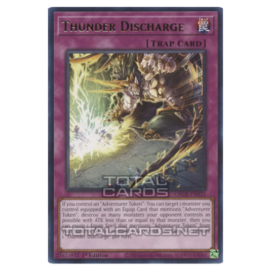 Yu-Gi-Oh! - The Grand Creators - Thunder Discharge (Rare) GRCR-EN035
