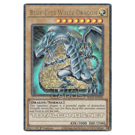 Yu-Gi-Oh! - Hidden Arsenal - Chapter 1 - Blue-Eyes White Dragon (tablet art) (Ultra Parallel Rare) HAC1-EN001 Yu-Gi-Oh! - Hidden Arsenal - Chapter 1 - Blue-Eyes White Dragon (tablet art) (Ultra Parallel Rare) HAC1-EN001