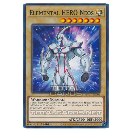 Yu-Gi-Oh! - Hidden Arsenal - Chapter 1 - Elemental HERO Neos (Normal Parallel Rare) HAC1-EN004A