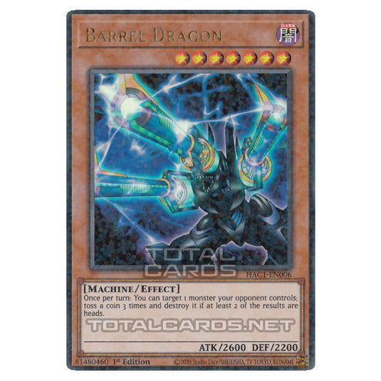 Yu-Gi-Oh! - Hidden Arsenal - Chapter 1 - Barrel Dragon (Ultra Parallel Rare) HAC1-EN006