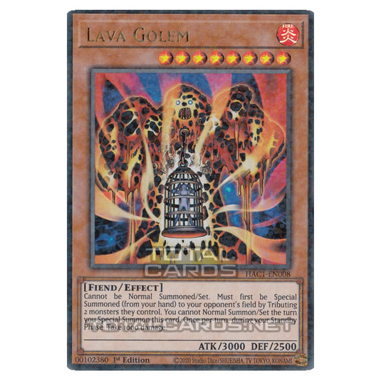 Yu-Gi-Oh! - Hidden Arsenal - Chapter 1 - Lava Golem (Ultra Parallel Rare) HAC1-EN008