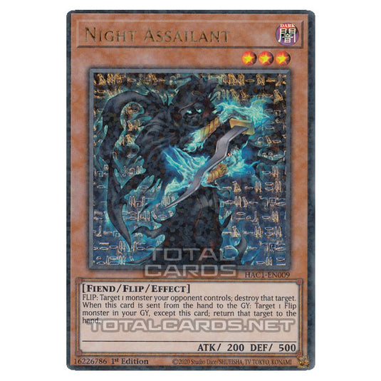 Yu-Gi-Oh! - Hidden Arsenal - Chapter 1 - Night Assailant (Ultra Parallel Rare) HAC1-EN009