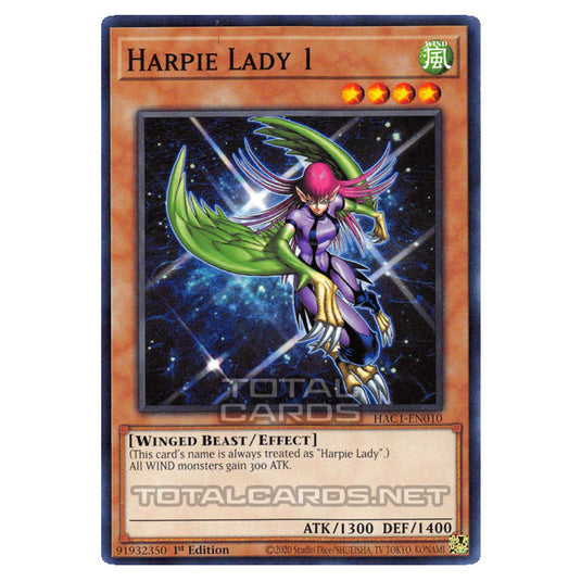 Yu-Gi-Oh! - Hidden Arsenal - Chapter 1 - Harpie Lady 1 (Common) HAC1-EN010