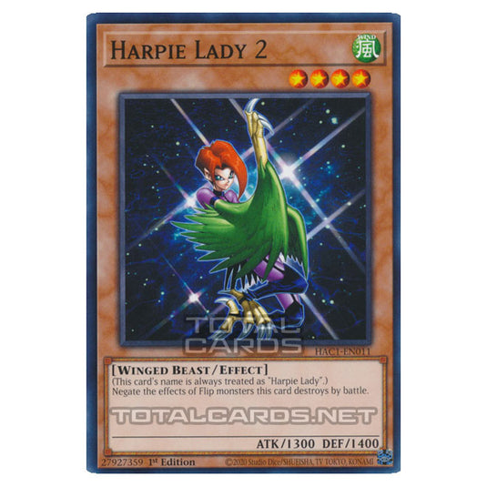 Yu-Gi-Oh! - Hidden Arsenal - Chapter 1 - Harpie Lady 2 (Common) HAC1-EN011