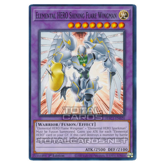 Yu-Gi-Oh! - Hidden Arsenal - Chapter 1 - Elemental HERO Shining Flare Wingman (Common) HAC1-EN020