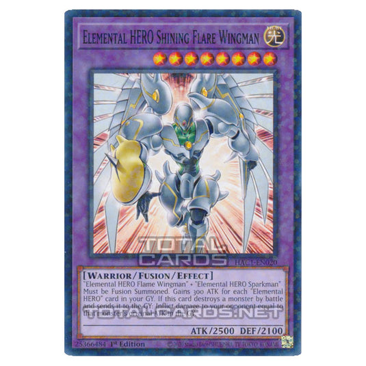 Yu-Gi-Oh! - Hidden Arsenal - Chapter 1 - Elemental HERO Shining Flare Wingman (Normal Parallel Rare) HAC1-EN020A