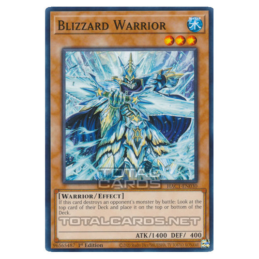Yu-Gi-Oh! - Hidden Arsenal - Chapter 1 - Blizzard Warrior (Common) HAC1-EN030