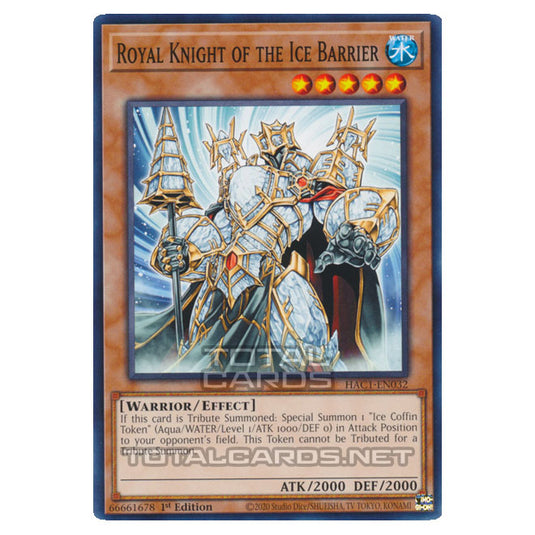 Yu-Gi-Oh! - Hidden Arsenal - Chapter 1 - Royal Knight of the Ice Barrier (Common) HAC1-EN032