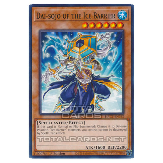 Yu-Gi-Oh! - Hidden Arsenal - Chapter 1 - Dai-sojo of the Ice Barrier (Common) HAC1-EN033