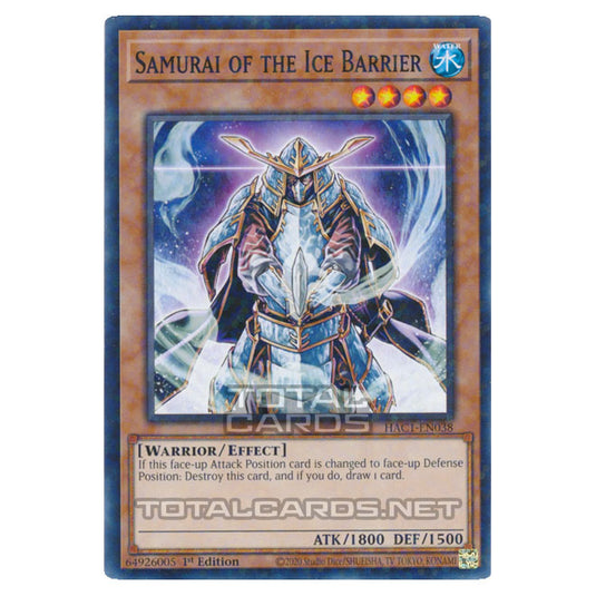 Yu-Gi-Oh! - Hidden Arsenal - Chapter 1 - Samurai of the Ice Barrier (Normal Parallel Rare) HAC1-EN038A