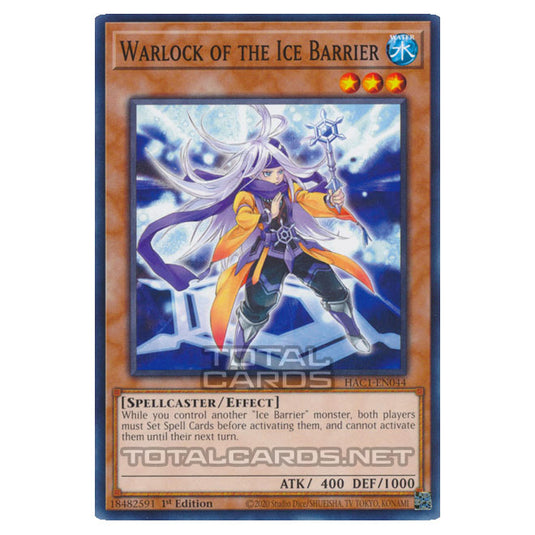 Yu-Gi-Oh! - Hidden Arsenal - Chapter 1 - Warlock of the Ice Barrier (Common) HAC1-EN044