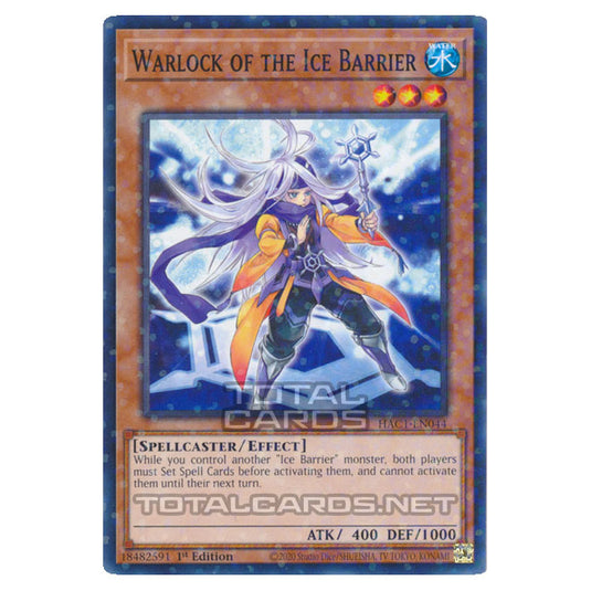 Yu-Gi-Oh! - Hidden Arsenal - Chapter 1 - Warlock of the Ice Barrier (Normal Parallel Rare) HAC1-EN044A