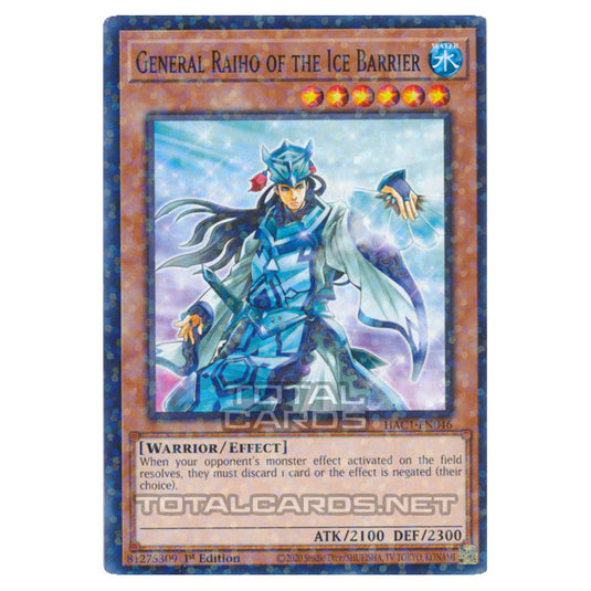 Yu-Gi-Oh! - Hidden Arsenal - Chapter 1 - General Raiho of the Ice Barrier (Normal Parallel Rare) HAC1-EN046A