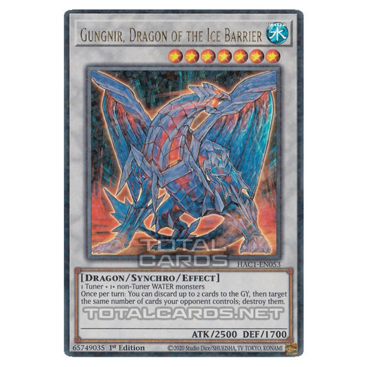 Yu-Gi-Oh! - Hidden Arsenal - Chapter 1 - Gungnir, Dragon of the Ice Barrier (Ultra Parallel Rare) HAC1-EN053