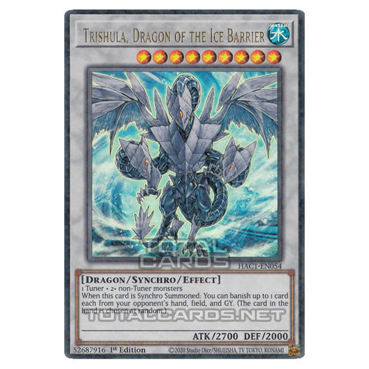 Yu-Gi-Oh! - Hidden Arsenal - Chapter 1 - Trishula, Dragon of the Ice Barrier (Ultra Parallel Rare) HAC1-EN054