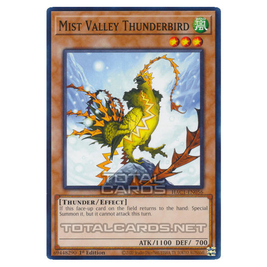 Yu-Gi-Oh! - Hidden Arsenal - Chapter 1 - Mist Valley Thunderbird (Common) HAC1-EN056