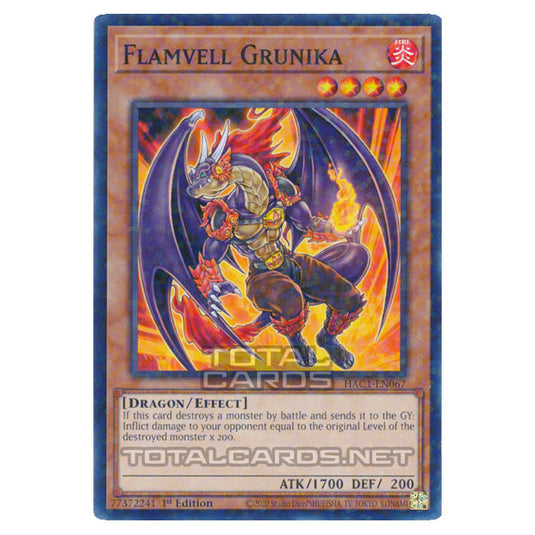 Yu-Gi-Oh! - Hidden Arsenal - Chapter 1 - Flamvell Grunika (Normal Parallel Rare) HAC1-EN067A