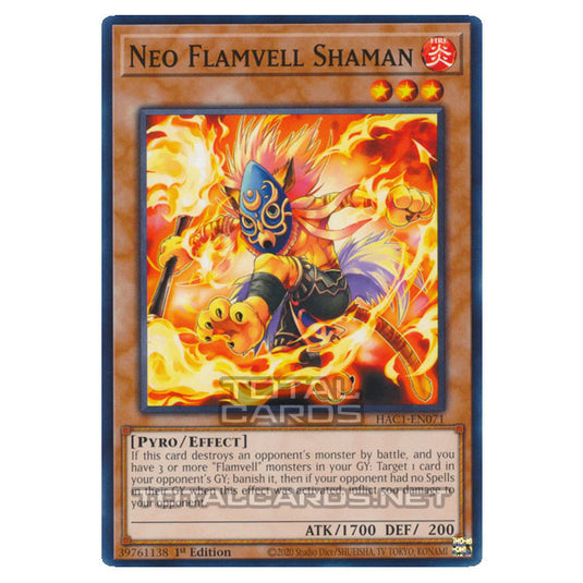 Yu-Gi-Oh! - Hidden Arsenal - Chapter 1 - Neo Flamvell Shaman (Common) HAC1-EN071