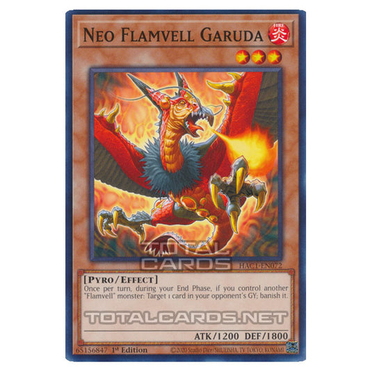 Yu-Gi-Oh! - Hidden Arsenal - Chapter 1 - Neo Flamvell Garuda (Common) HAC1-EN072