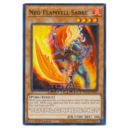 Yu-Gi-Oh! - Hidden Arsenal - Chapter 1 - Neo Flamvell Sabre (Common) HAC1-EN073