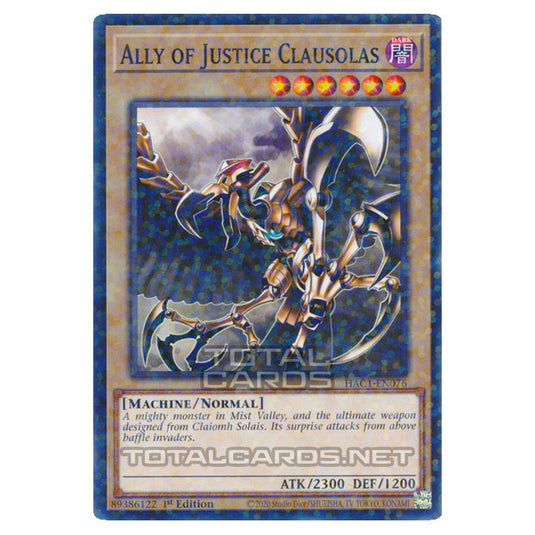 Yu-Gi-Oh! - Hidden Arsenal - Chapter 1 - Ally of Justice Clausolas (Normal Parallel Rare) HAC1-EN076A